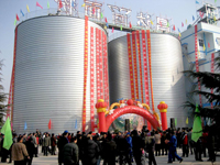 wheat storage spiral steel silo