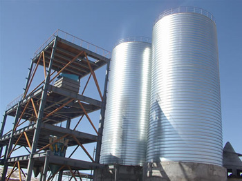 PVC storage silo