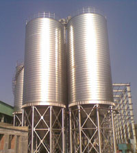 spiral steel silo system